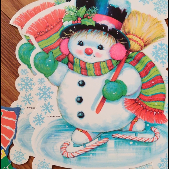 1970-80sEureka Christmas cutouts vtg - Picture 9 of 14